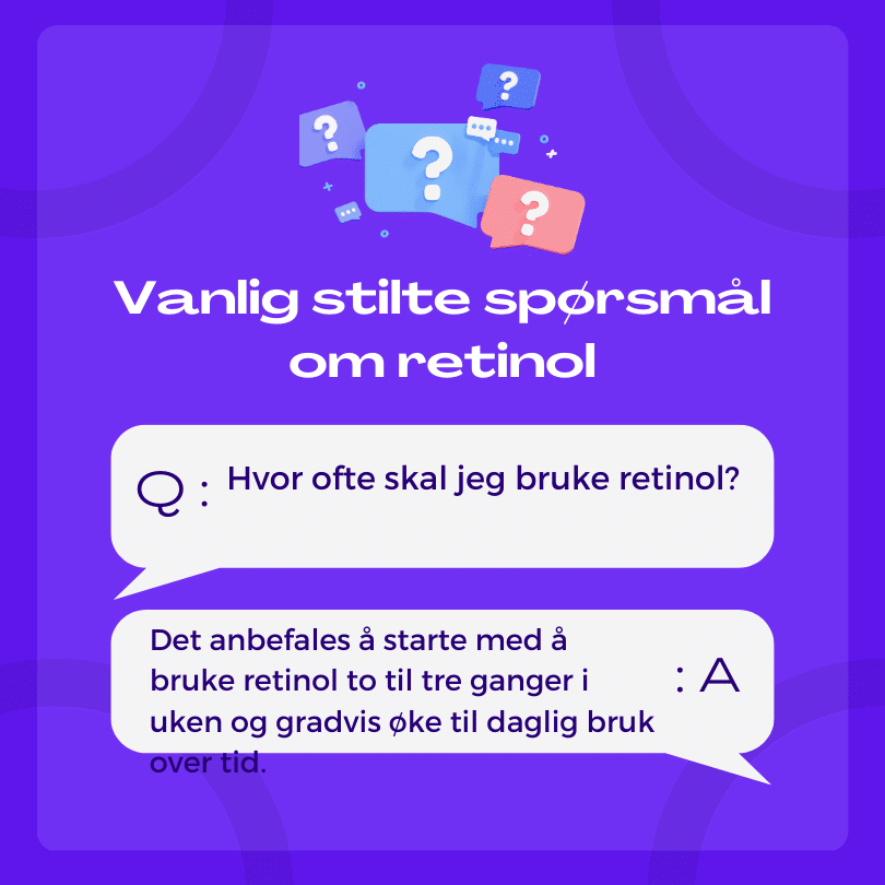 Vanlig stilte spørsmål om retinol