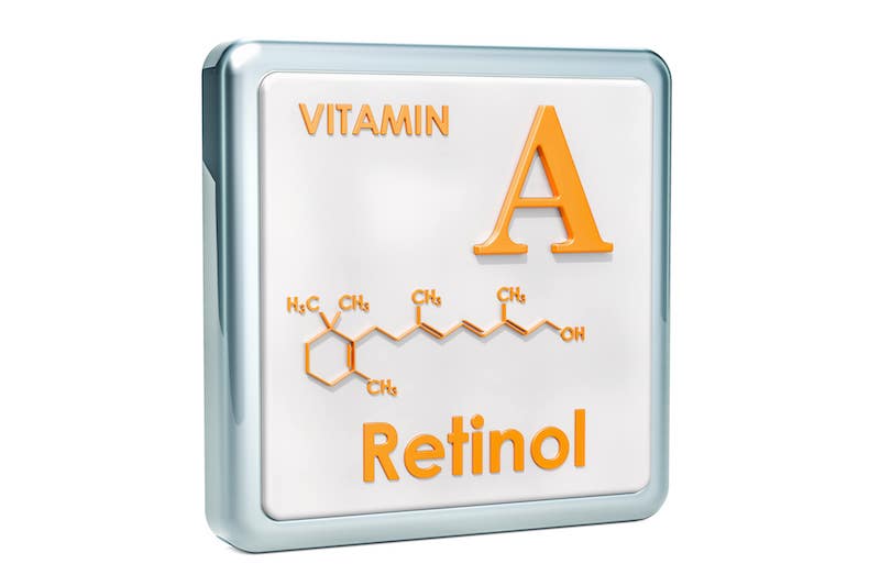 Kjemisk oppstilling av retinol