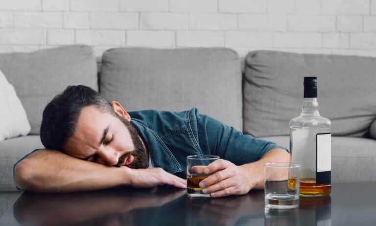 Alkohol avhengig mann