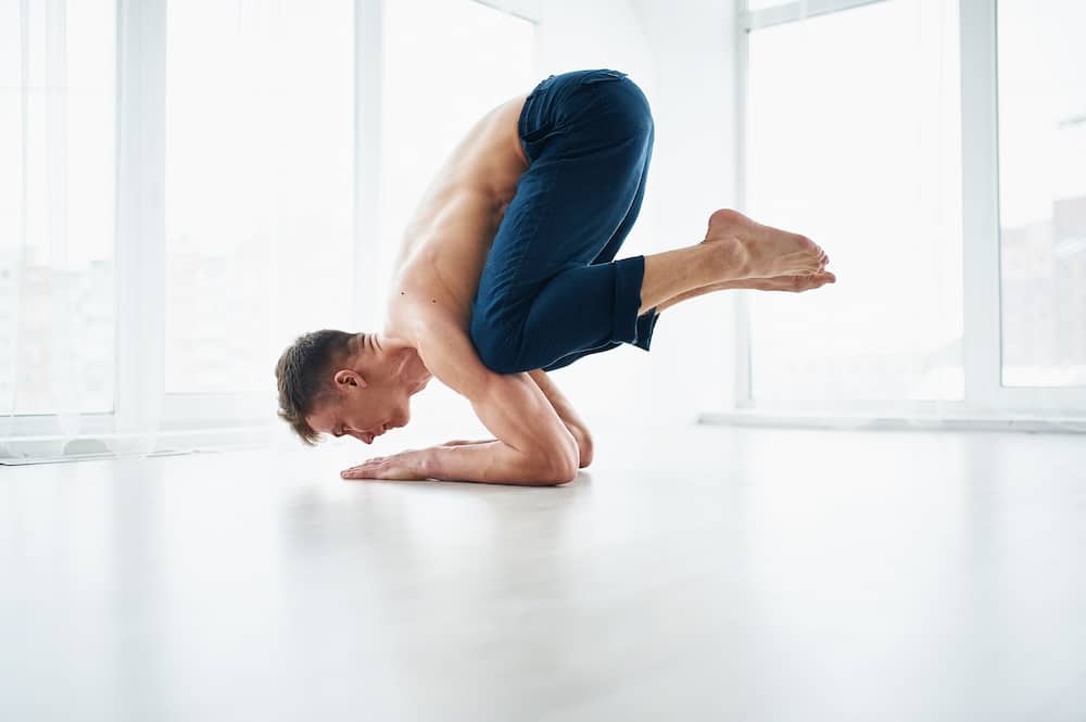 Man doing yoga